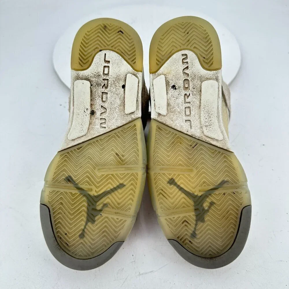 Nike Air Jordan 5 Retro Youth Size 4Y Women 5.5 FD9220-180 Light Brown Shoes